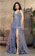 2025 Dusty Blue Tulle Sequin Dress🤍