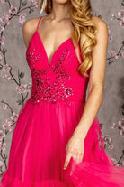 2025 Fuchsia Sweetheart Ruffled A-line Dress🤍-Market Grey Boutique