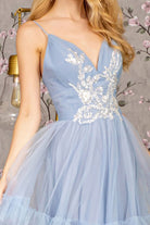 2026 Perry Blue Sequin Sweetheart Ruffled Gown🤍-Market Grey Boutique
