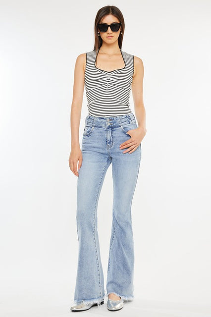 KC JAZMIN HIGH RISE FLARE JEANS