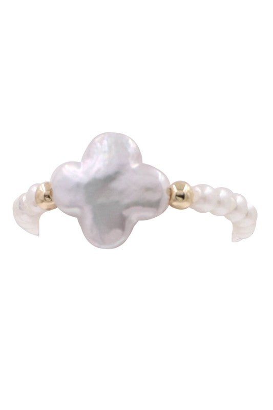 Fresh Water Pearl Quatrefoil Ring