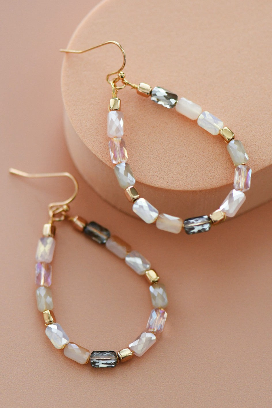 Beaded Teardrop Earrings