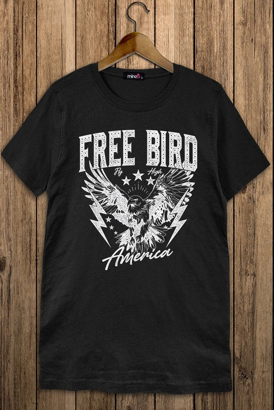 PLUS FREE BIRD GRAPHIC TEE
