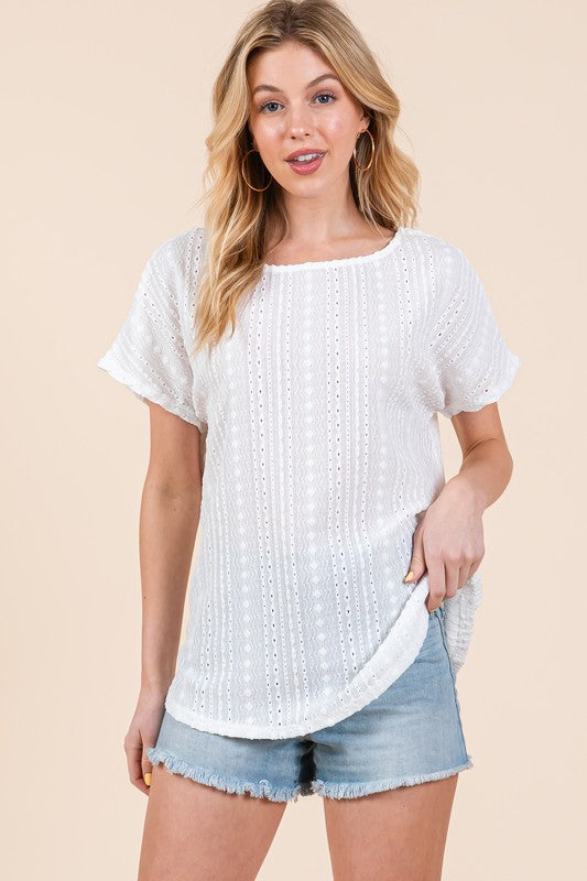 SUMMERTIME SPECIALTY KNIT  TOP