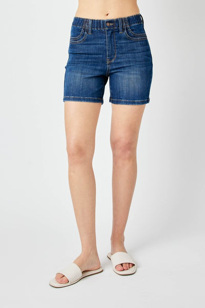 JB Elastic Waist Mid Length Shorts