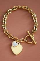 Heart Charm Bracelet-Market Grey Boutique