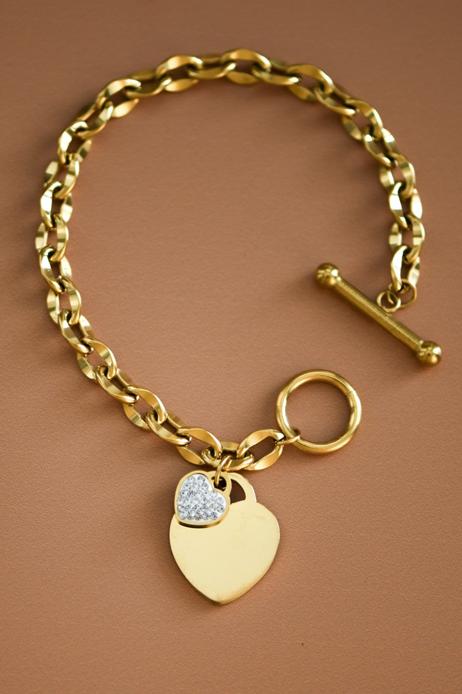 Heart Charm Bracelet-Market Grey Boutique