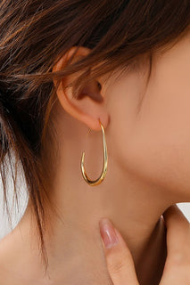Gold 18k Stainless Steel Waterproof Tarnish Free Hoops