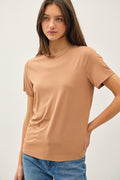 Cork Basic Round Neck Tee