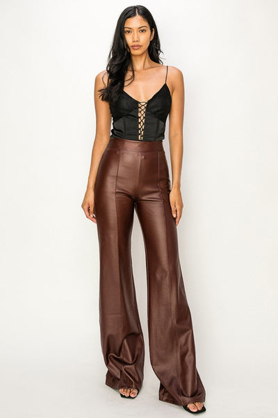 DARK COPPER HIGHWAIST PANTS