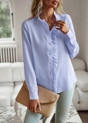 Long Sleeve High Neck Blouse