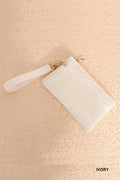 Ivory Boho Wristlet Wallet