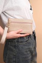 Ash Mocha Boho Wristlet Wallet-Market Grey Boutique