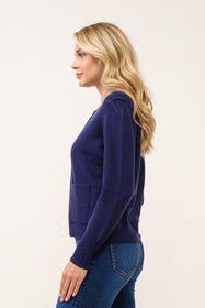 Nautical Navy Tailored Cardigan