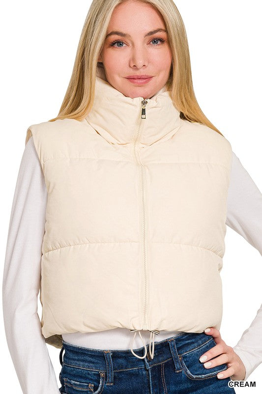 CREAM OF THE CROP PUFFER VEST