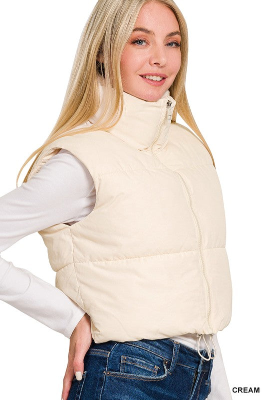 CREAM OF THE CROP PUFFER VEST