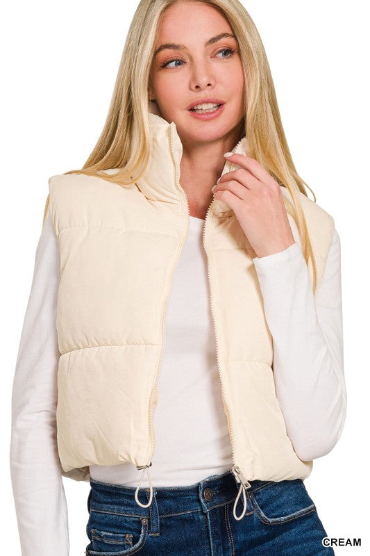 CREAM OF THE CROP PUFFER VEST