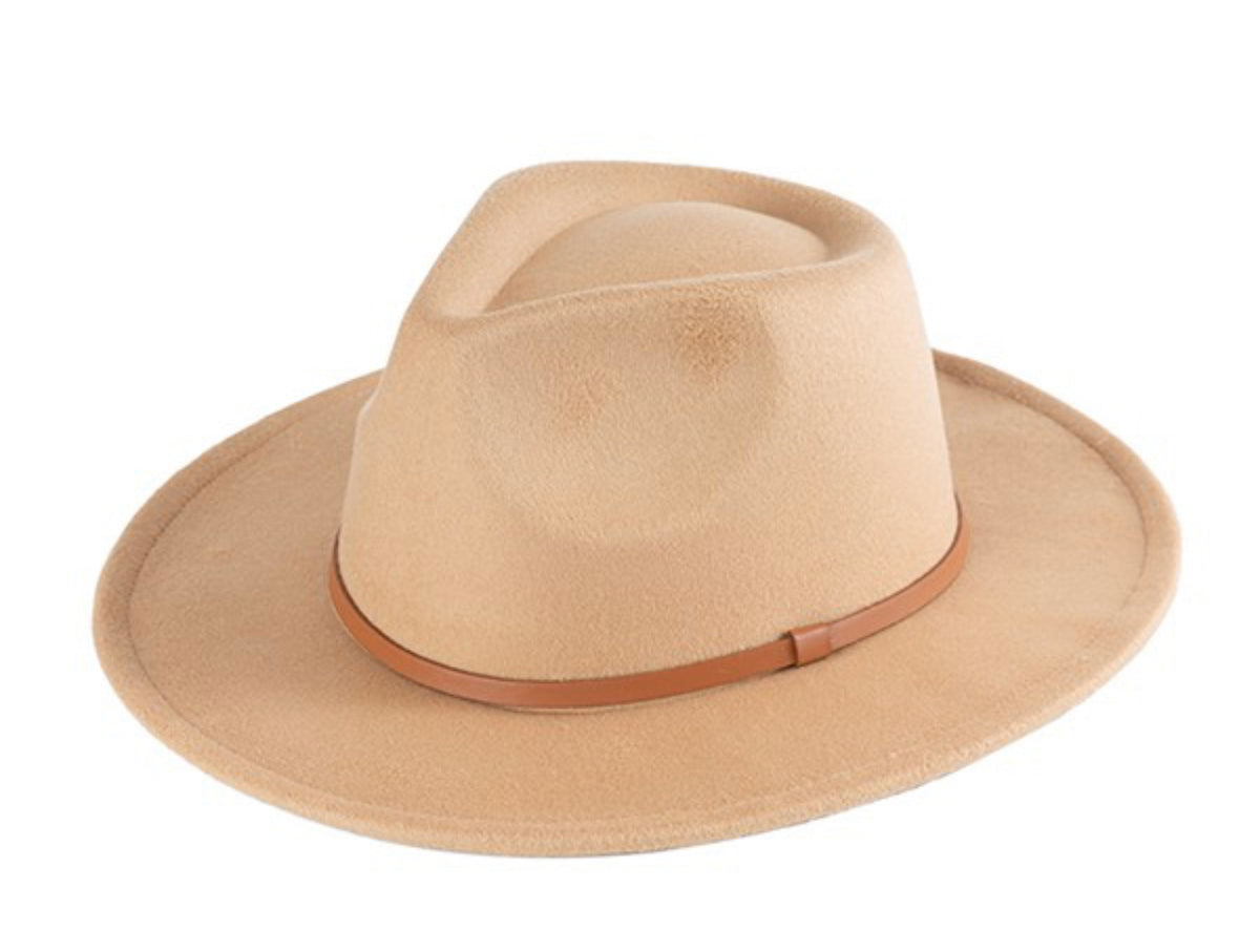 Classic Suede Felt Fedora-Market Grey Boutique