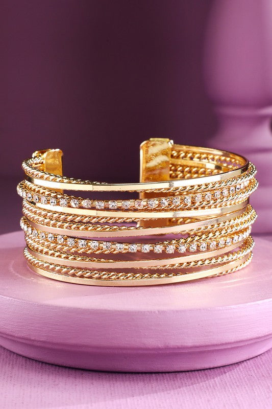 Multi Layered Cuff Bracelet