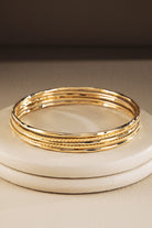 5 Set Metal Bangle Bracelet-Market Grey Boutique