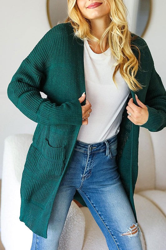 EMERALD TEXTURED CARDIGAN