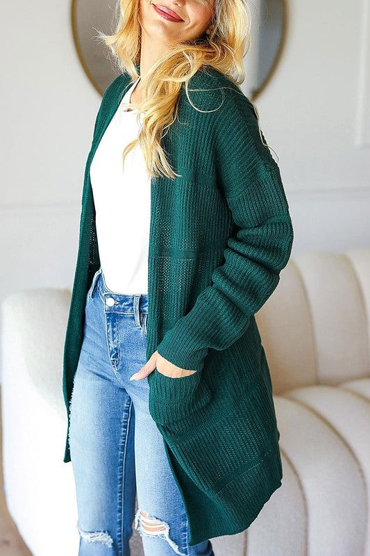 EMERALD TEXTURED CARDIGAN