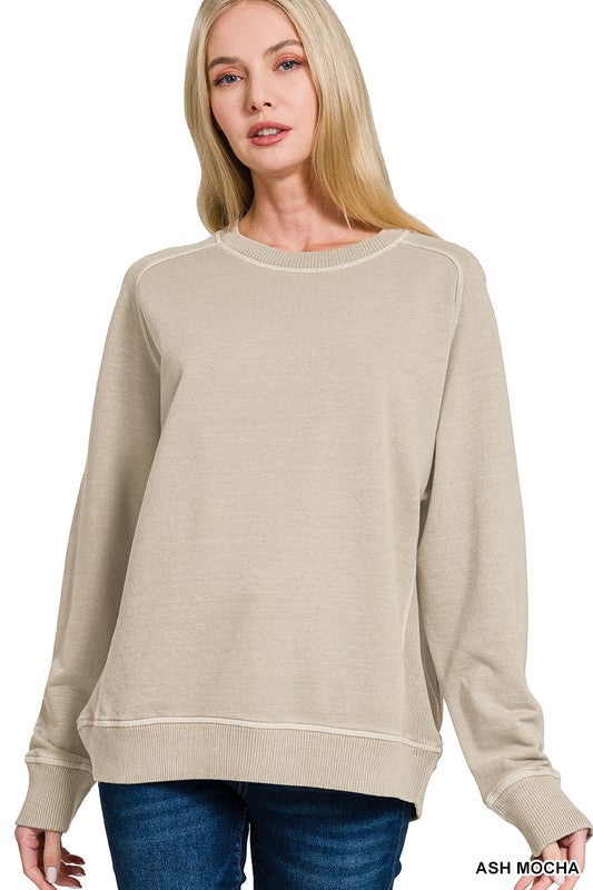 Ash Mocha French Terry Pullover
