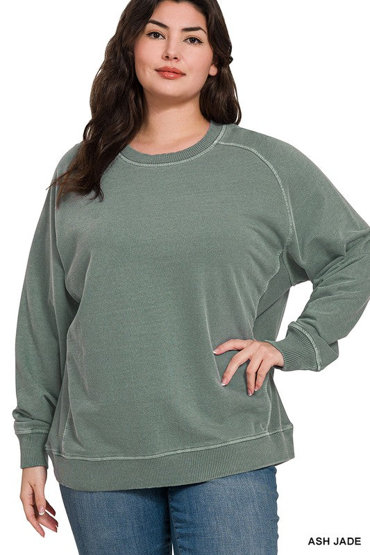 Ash Jade French Terry Pullover