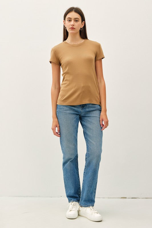 Cappuccino Crewneck Tee
