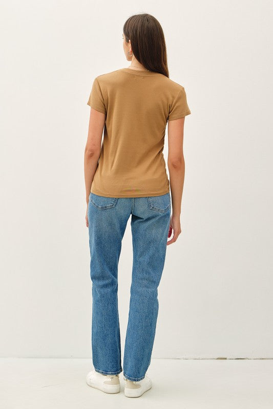 Cappuccino Crewneck Tee