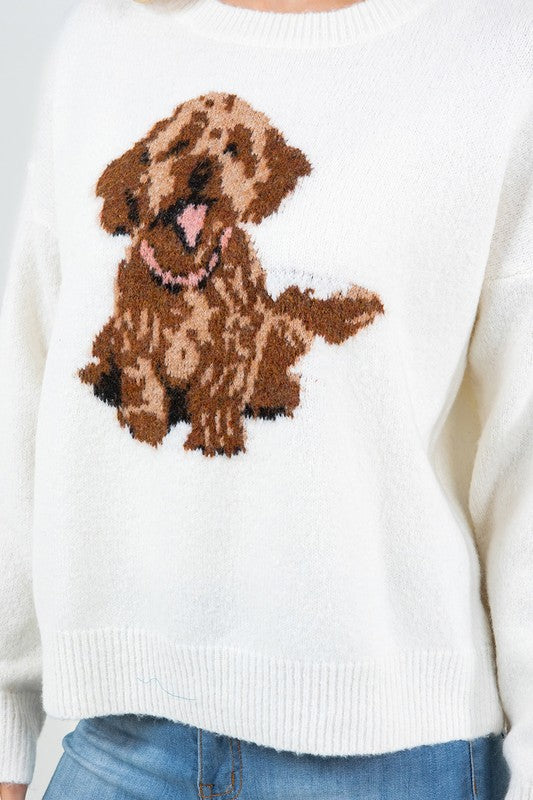 Doodle Print Pullover