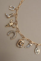Western Hat Horseshoe Boot Charm Necklace-Market Grey Boutique