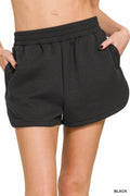 Black Scuba Comfy Dolphin Shorts