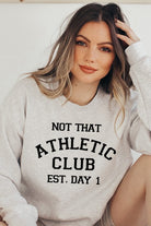 Heather Grey "Not That Athletic" Crew Sweatshirt-Market Grey Boutique