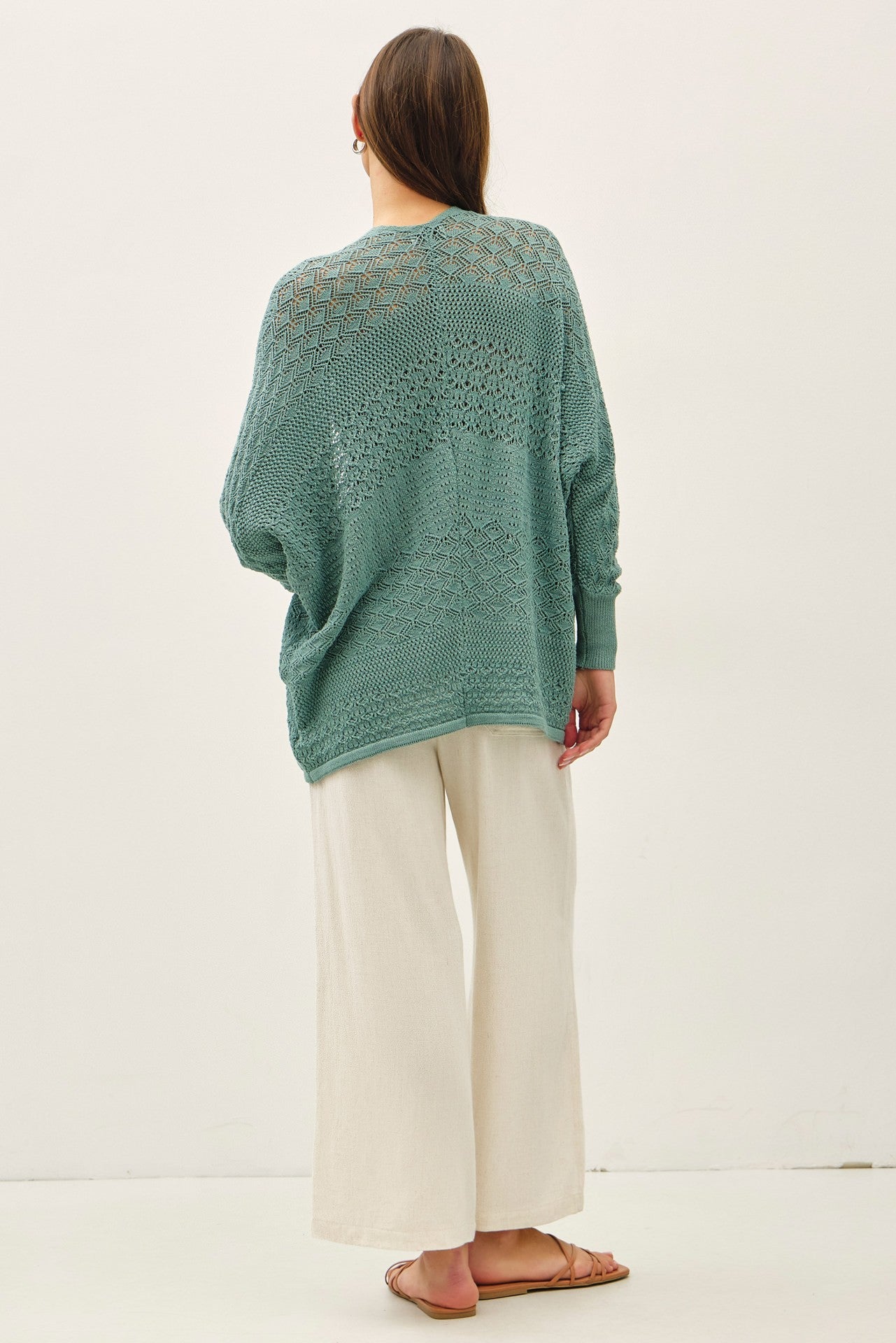 So Jaded Crochet Cardigan-Market Grey Boutique