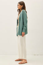 So Jaded Crochet Cardigan-Market Grey Boutique