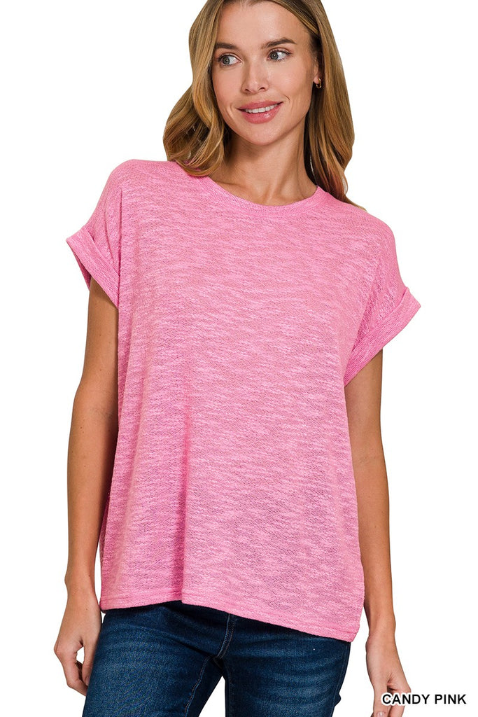 PINK HACCI SLUB TEE