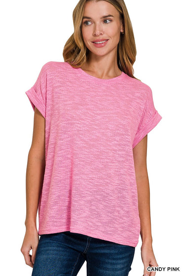 PINK HACCI SLUB TEE