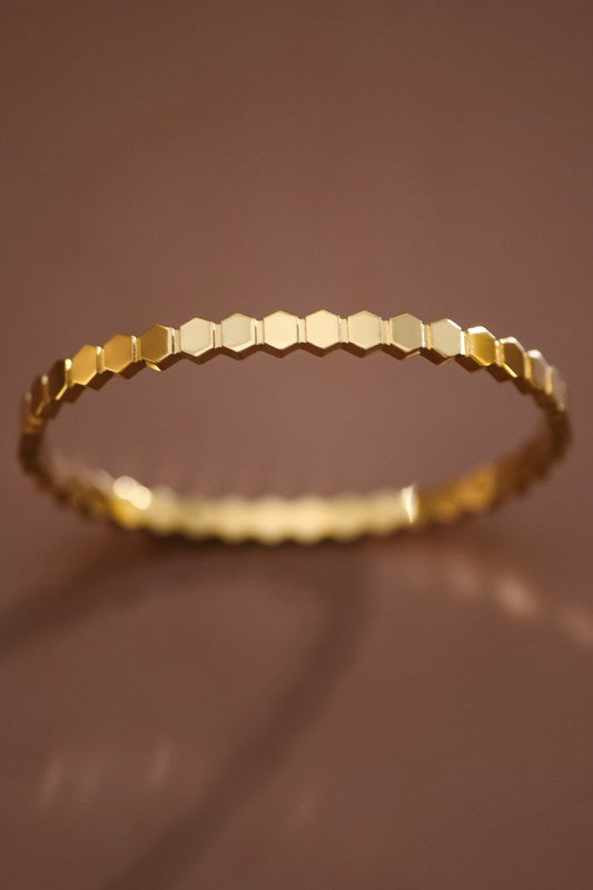 Gold Non-Tarnish Stainless Steel Bangle