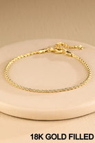 18k Gold Filled Rope Chain Bracelet-Market Grey Boutique