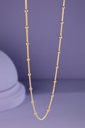 18k Gold Filled Bead Chain Necklace