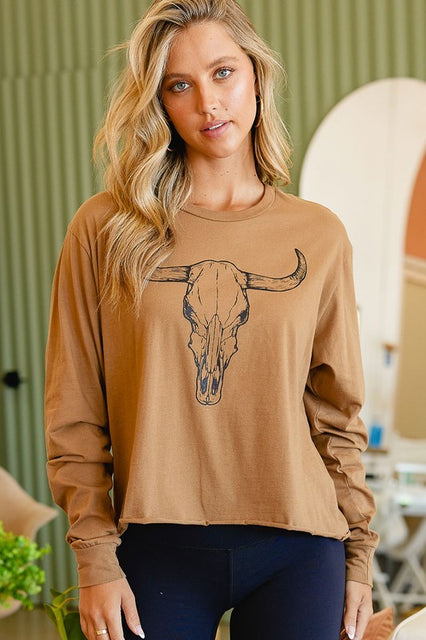 Longhorn Vintage Graphic Top