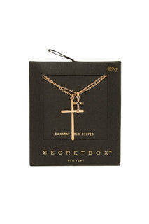 Double Cross Necklace