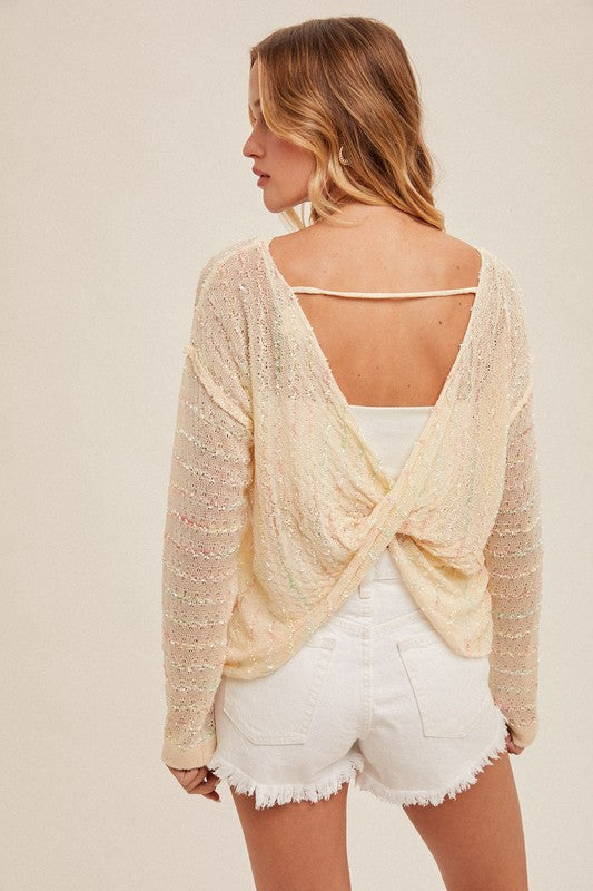 Softly Summer Open Back Lightweight Sweater
