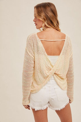 Softly Summer Open Back Lightweight Sweater