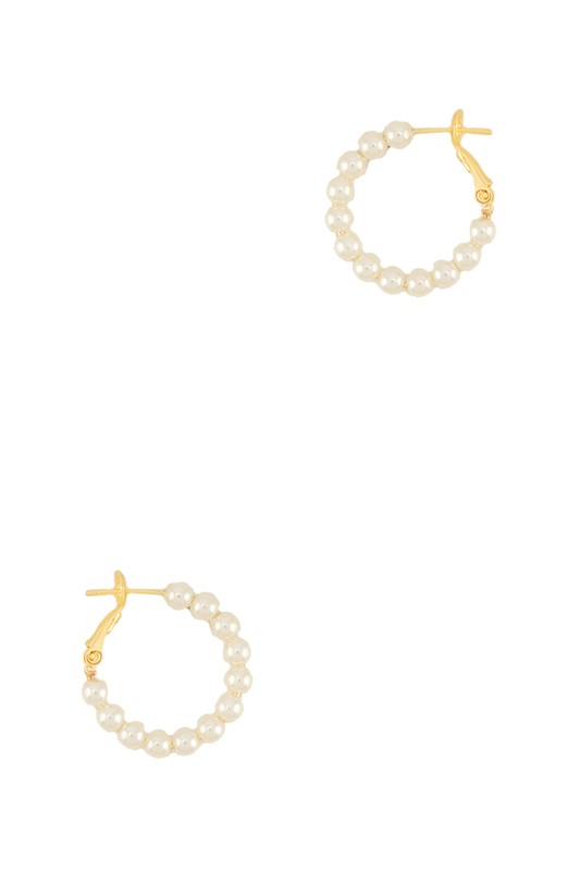 Pearl Hoop Earring