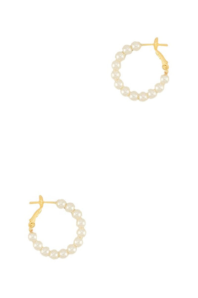 Pearl Hoop Earring