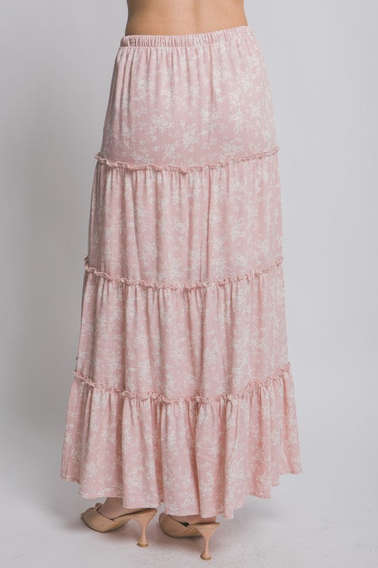 Floral Printed Maxi Skirt