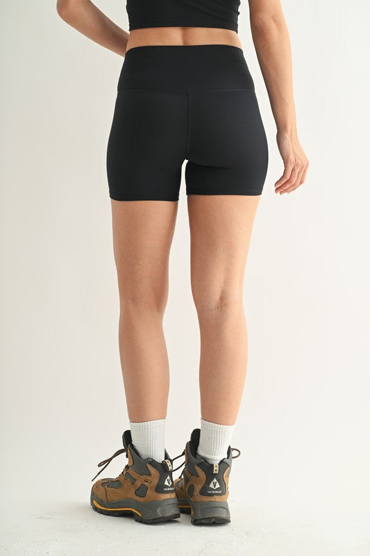 Mono B Black Venice Cloud Light Contour Biker Shorts