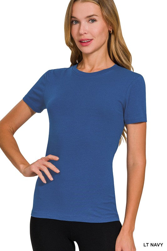 Light Navy Perfect Basic Tee